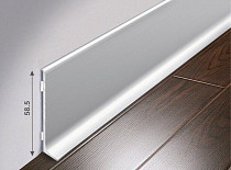 Плинтус Плинтус алюминиевый анодированный напольный Diele ПЛ60, 501л серебро люкс Плинтус алюминиевый анодированный напольный Diele ПЛ60, 501л серебро люкс 1,8 м фото 1 | FLOORDEALER